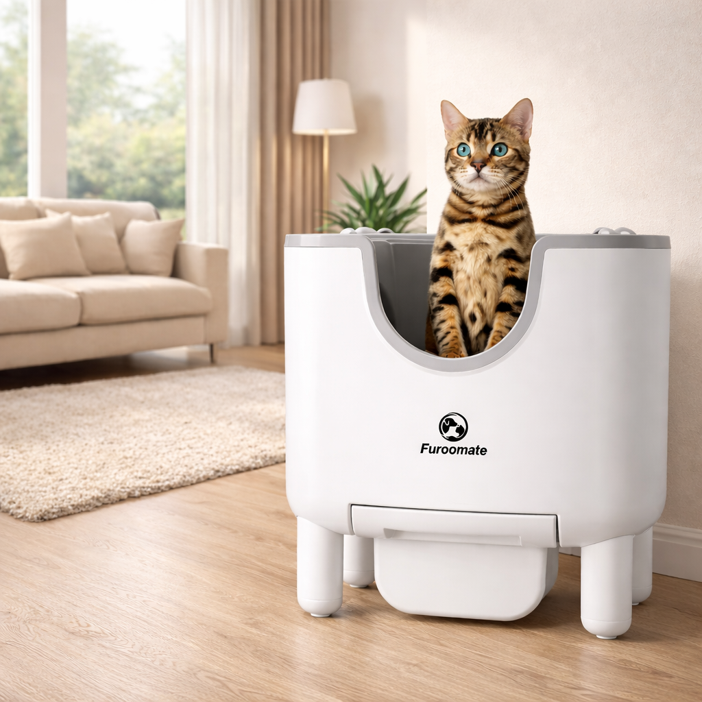 Bac à litière automatique autonettoyant F6 pour chat – Litière intelligente autonettoyante