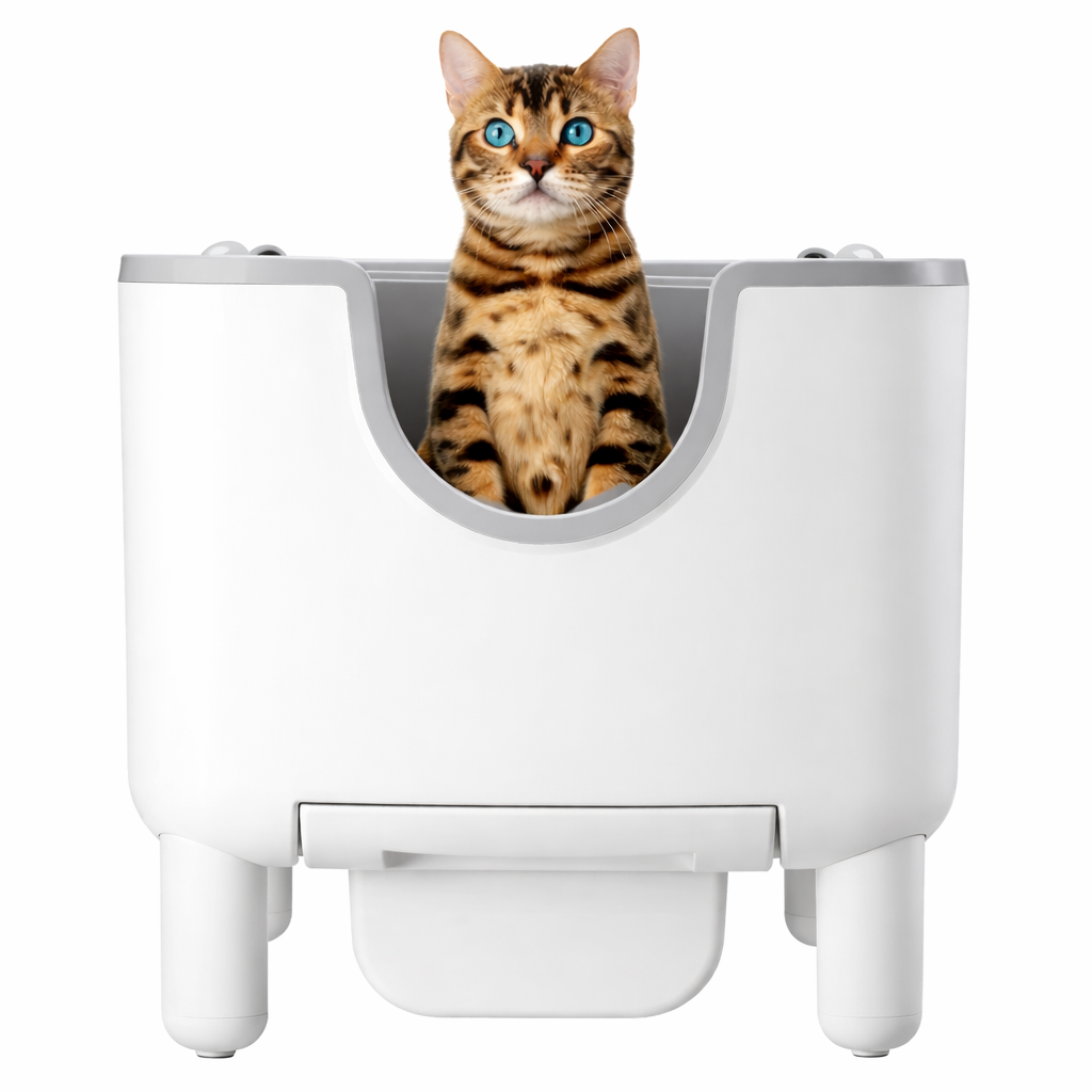 Bac à litière automatique autonettoyant F6 pour chat – Litière intelligente autonettoyante