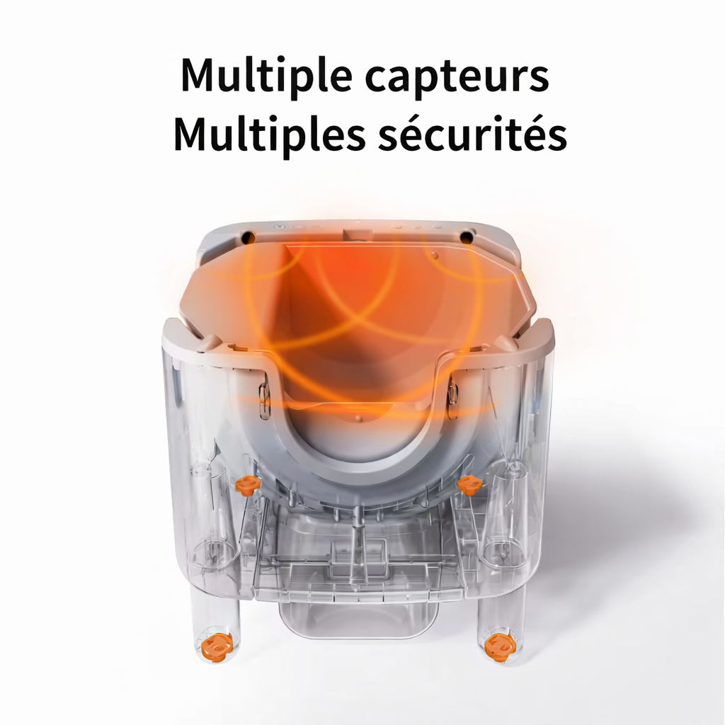 Bac à litière automatique autonettoyant F6 pour chat – Litière intelligente autonettoyante