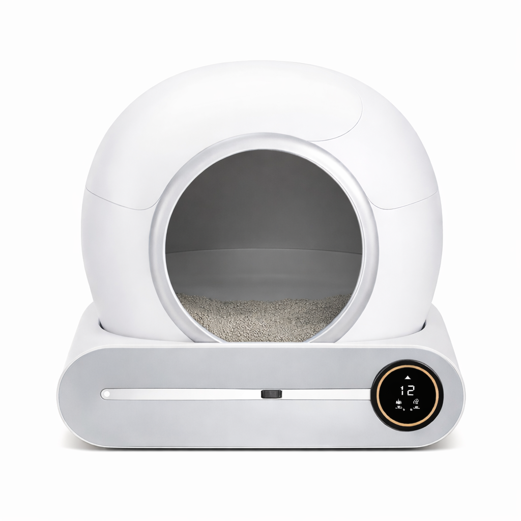 Litière automatique connectée pour chat - Bac à litière autonettoyant intelligent avec application