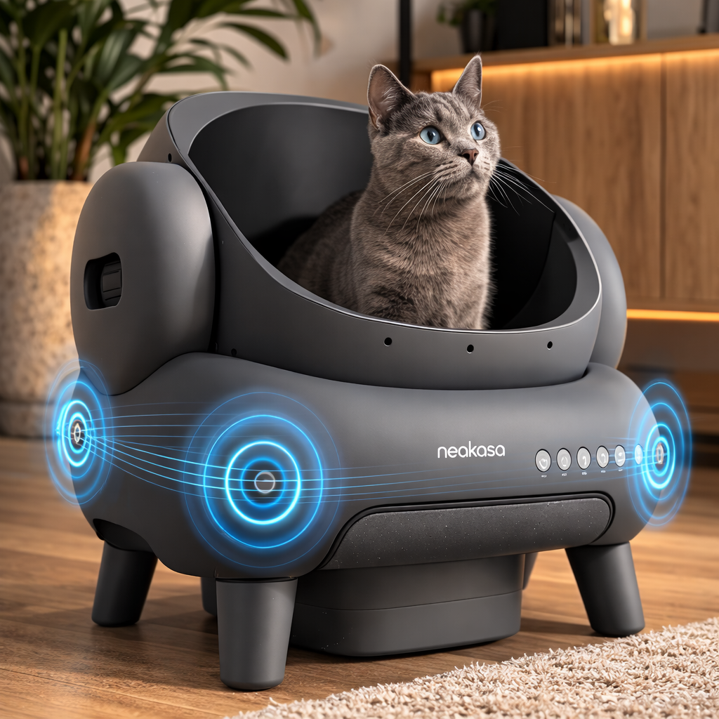 Litière automatique connectée pour chat Neakasa – Bac à litière autonettoyant intelligent avec application
