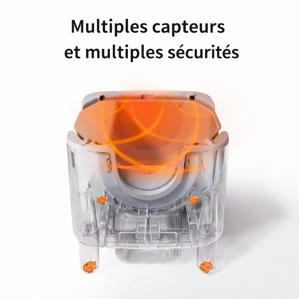 Bac à litière automatique autonettoyant F6 pour chat – Litière intelligente autonettoyante