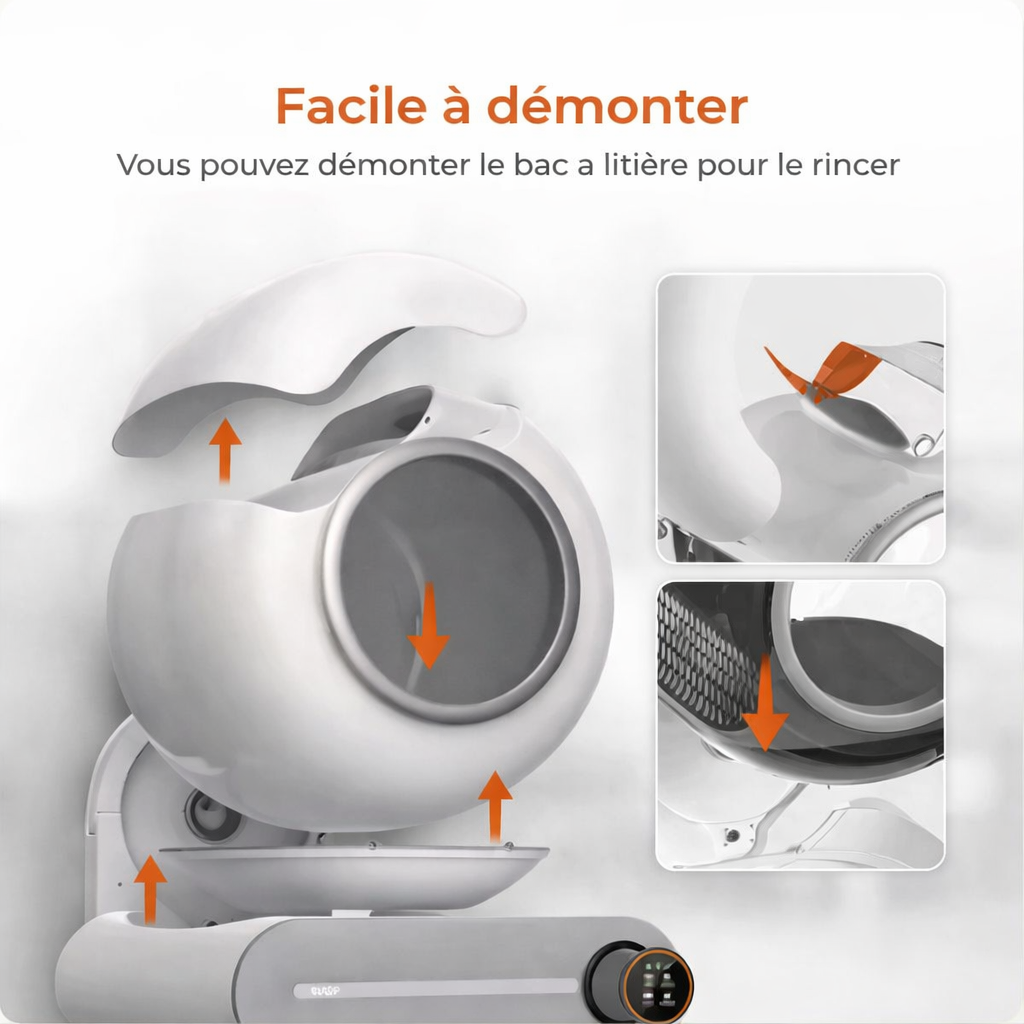 Litière automatique connectée pour chat